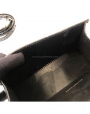 BALENCIAGA XS Mini Hourglass Handbag in Black Croc Embossed Calfskin – GHW