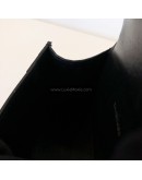 BALENCIAGA XS Mini Hourglass Handbag in Black Croc Embossed Calfskin – GHW
