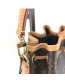 LOUIS VUITTON Monogram Nano Noe Drawstring Bucket Bag with Shoulder Strap – GHW