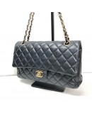 CHANEL Medium Classic Flap (CF) Shoulder Bag in Black Lambskin – GHW (Series 19 - Year 2014)