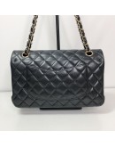 CHANEL Medium Classic Flap (CF) Shoulder Bag in Black Lambskin – GHW (Series 19 - Year 2014)