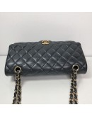 CHANEL Medium Classic Flap (CF) Shoulder Bag in Black Lambskin – GHW (Series 19 - Year 2014)