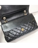 CHANEL Medium Classic Flap (CF) Shoulder Bag in Black Lambskin – GHW (Series 19 - Year 2014)