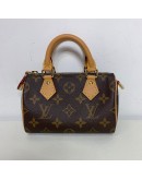 LOUIS VUITTON Monogram Nano Speedy with Shoulder Strap – GHW (Year 2023)