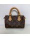 LOUIS VUITTON Monogram Nano Speedy with Shoulder Strap – GHW (Year 2023)