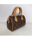 LOUIS VUITTON Monogram Nano Speedy with Shoulder Strap – GHW (Year 2023)