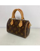 LOUIS VUITTON Monogram Nano Speedy with Shoulder Strap – GHW (Year 2023)