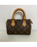 LOUIS VUITTON Monogram Nano Speedy with Shoulder Strap – GHW (Year 2023)