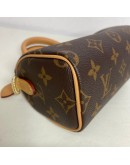 LOUIS VUITTON Monogram Nano Speedy with Shoulder Strap – GHW (Year 2023)