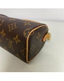 LOUIS VUITTON Monogram Nano Speedy with Shoulder Strap – GHW (Year 2023)