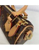 LOUIS VUITTON Monogram Nano Speedy with Shoulder Strap – GHW (Year 2023)