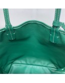 GOYARD Anjou Mini Tote Bag in Green Goyardine Canvas with Detachable Pouch (Year 2021)