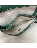GOYARD Anjou Mini Tote Bag in Green Goyardine Canvas with Detachable Pouch (Year 2021)