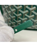 GOYARD Anjou Mini Tote Bag in Green Goyardine Canvas with Detachable Pouch (Year 2021)