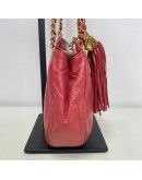 CHANEL Vintage CC Tassel Shoulder Bag in Pink Lambskin – GHW