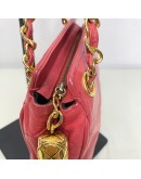 CHANEL Vintage CC Tassel Shoulder Bag in Pink Lambskin – GHW