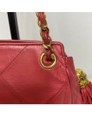 CHANEL Vintage CC Tassel Shoulder Bag in Pink Lambskin – GHW