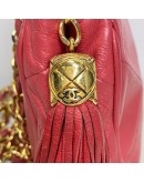 CHANEL Vintage CC Tassel Shoulder Bag in Pink Lambskin – GHW