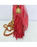 CHANEL Vintage CC Tassel Shoulder Bag in Pink Lambskin – GHW