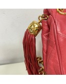 CHANEL Vintage CC Tassel Shoulder Bag in Pink Lambskin – GHW