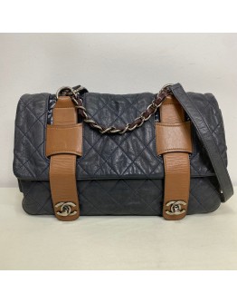 CHANEL In the Mix Messenger Bag in Grey/Brown Calfskin – RHW (14 Series – Year 2011)