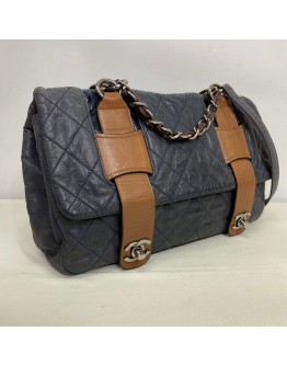 CHANEL In the Mix Messenger Bag in Grey/Brown Calfskin – RHW (14 Series – Year 2011)