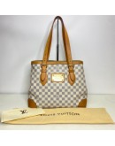 LOUIS VUITTON Hampstead MM Tote Bag in Damier Azur – GHW (Year 2008)