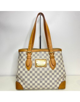 LOUIS VUITTON Hampstead MM Tote Bag in Damier Azur – GHW (Year 2008)