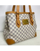 LOUIS VUITTON Hampstead MM Tote Bag in Damier Azur – GHW (Year 2008)