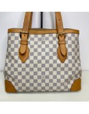 LOUIS VUITTON Hampstead MM Tote Bag in Damier Azur – GHW (Year 2008)