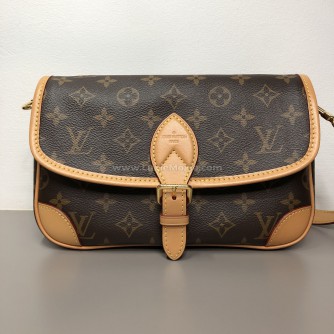 LOUIS VUITTON Monogram Diane with Fuchsia Shoulder Strap – GHW (Microchip – Year 2022)