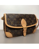 LOUIS VUITTON Monogram Diane with Fuchsia Shoulder Strap – GHW (Microchip – Year 2022)