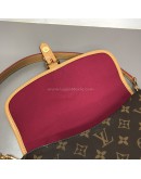 LOUIS VUITTON Monogram Diane with Fuchsia Shoulder Strap – GHW (Microchip – Year 2022)