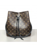 LOUIS VUITTON Monogram NeoNoe MM Drawstring Bucket Bag in Black – GHW (Year 2020)