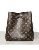 LOUIS VUITTON Monogram NeoNoe MM Drawstring Bucket Bag in Black – GHW (Year 2020)