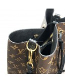 LOUIS VUITTON Monogram NeoNoe MM Drawstring Bucket Bag in Black – GHW (Year 2020)