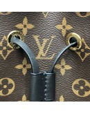 LOUIS VUITTON Monogram NeoNoe MM Drawstring Bucket Bag in Black – GHW (Year 2020)