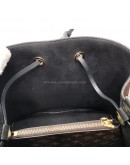 LOUIS VUITTON Monogram NeoNoe MM Drawstring Bucket Bag in Black – GHW (Year 2020)