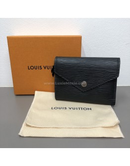 LOUIS VUITTON Victorine Short Wallet in Black Epi Leather – SHW (Year 2019)