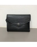 LOUIS VUITTON Victorine Short Wallet in Black Epi Leather – SHW (Year 2019)