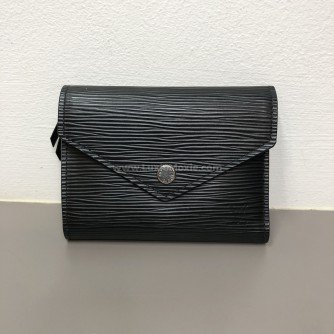 LOUIS VUITTON Victorine Short Wallet in Black Epi Leather – SHW (Year 2019)