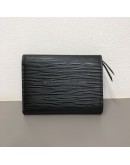 LOUIS VUITTON Victorine Short Wallet in Black Epi Leather – SHW (Year 2019)