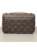 LOUIS VUITTON Monogram Pochette Metis East West with Chain & Shoulder Strap – GHW (Microchip)
