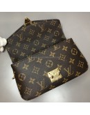 LOUIS VUITTON Monogram Pochette Metis East West with Chain & Shoulder Strap – GHW (Microchip)