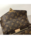LOUIS VUITTON Monogram Pochette Metis East West with Chain & Shoulder Strap – GHW (Microchip)