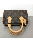 LOUIS VUITTON Monogram Nano Speedy with Shoulder Strap – GHW (Year 2025)