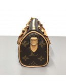 LOUIS VUITTON Monogram Nano Speedy with Shoulder Strap – GHW (Year 2025)