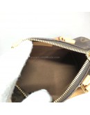 LOUIS VUITTON Monogram Nano Speedy with Shoulder Strap – GHW (Year 2025)