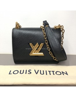 LOUIS VUITTON Twist PM Chain Bag in Black Epi Leather – GHW (Year 2020)