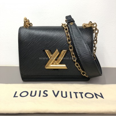 LOUIS VUITTON Twist PM Chain Bag in Black Epi Leather – GHW (Year 2020)
